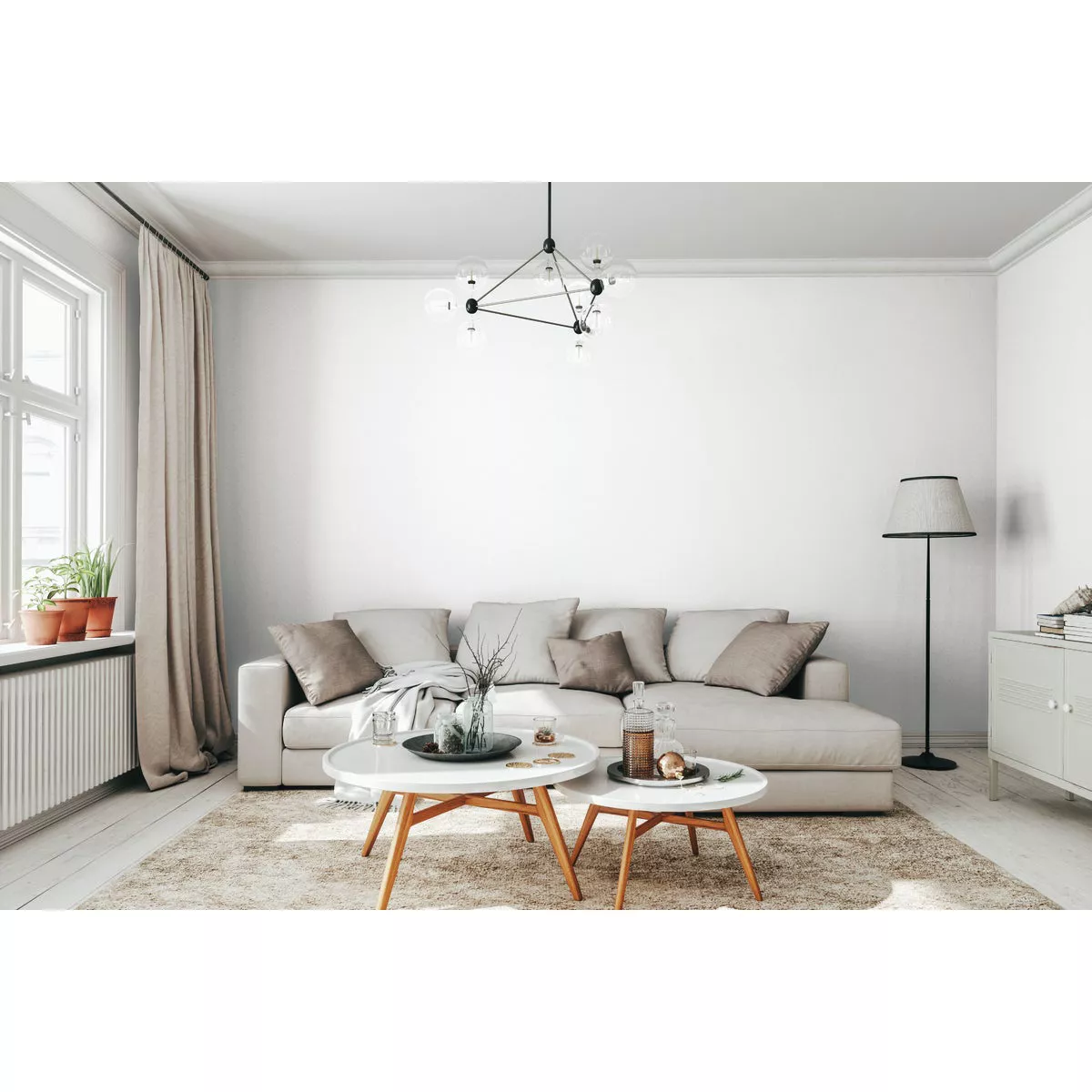 Rust-Oleum Sure Color Eggshell White Interior Wall Paint and Primer, Gallon - photo 4