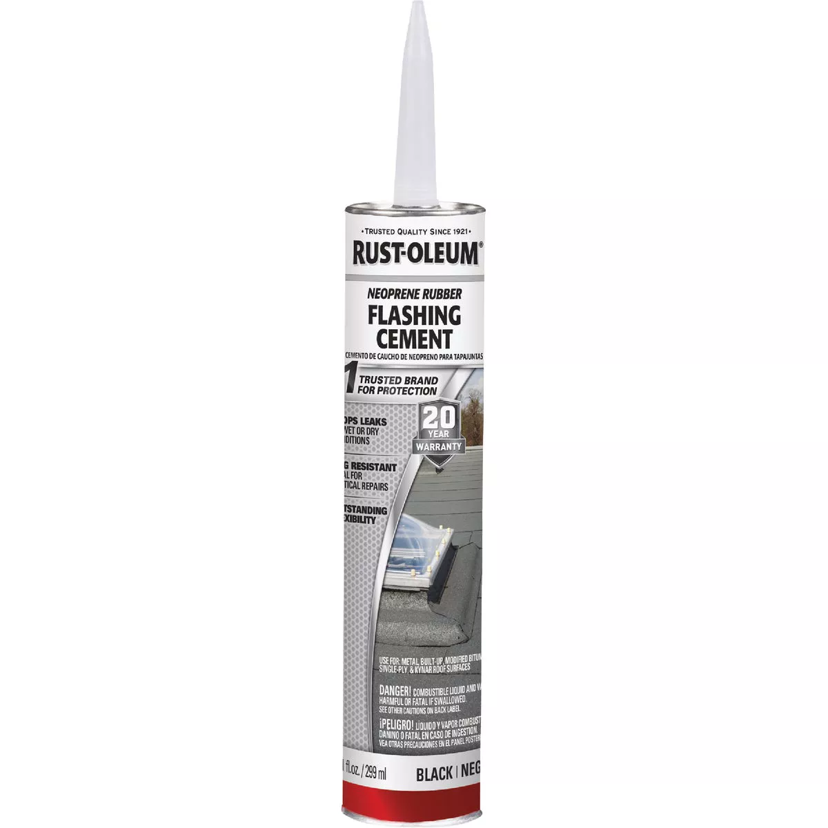 Rust-Oleum 10.1 Oz. Black Neoprene Rubber Flashing Cement - photo 2
