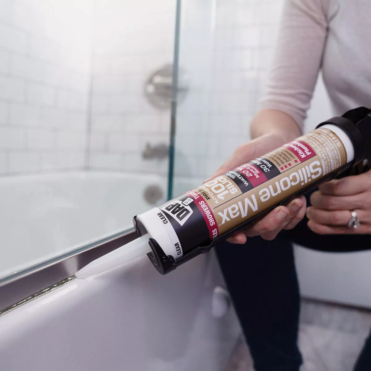 DAP Silicone Max 10 Oz. Almond Premium Kitchen, Bath & Plumbing 100% Silicone Sealant - photo 6