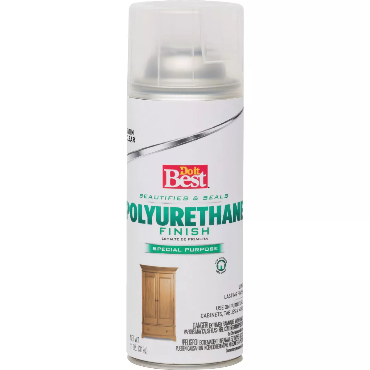 Do it Best Satin Clear Aerosol Spray Polyurethane, 11 Oz. - photo 2