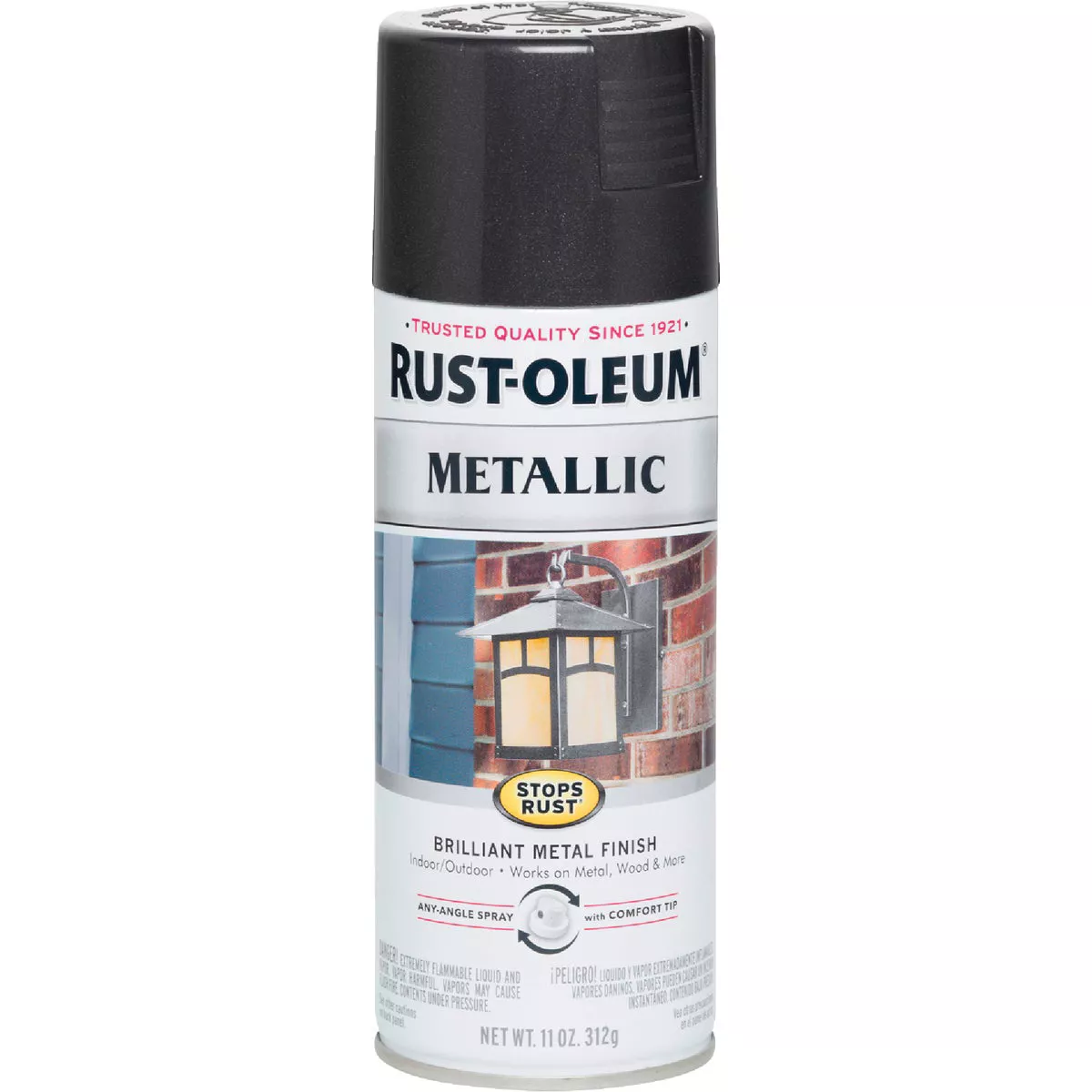 Rust-Oleum Stops Rust 11 Oz. Metallic Satin Spray Paint, Black Night