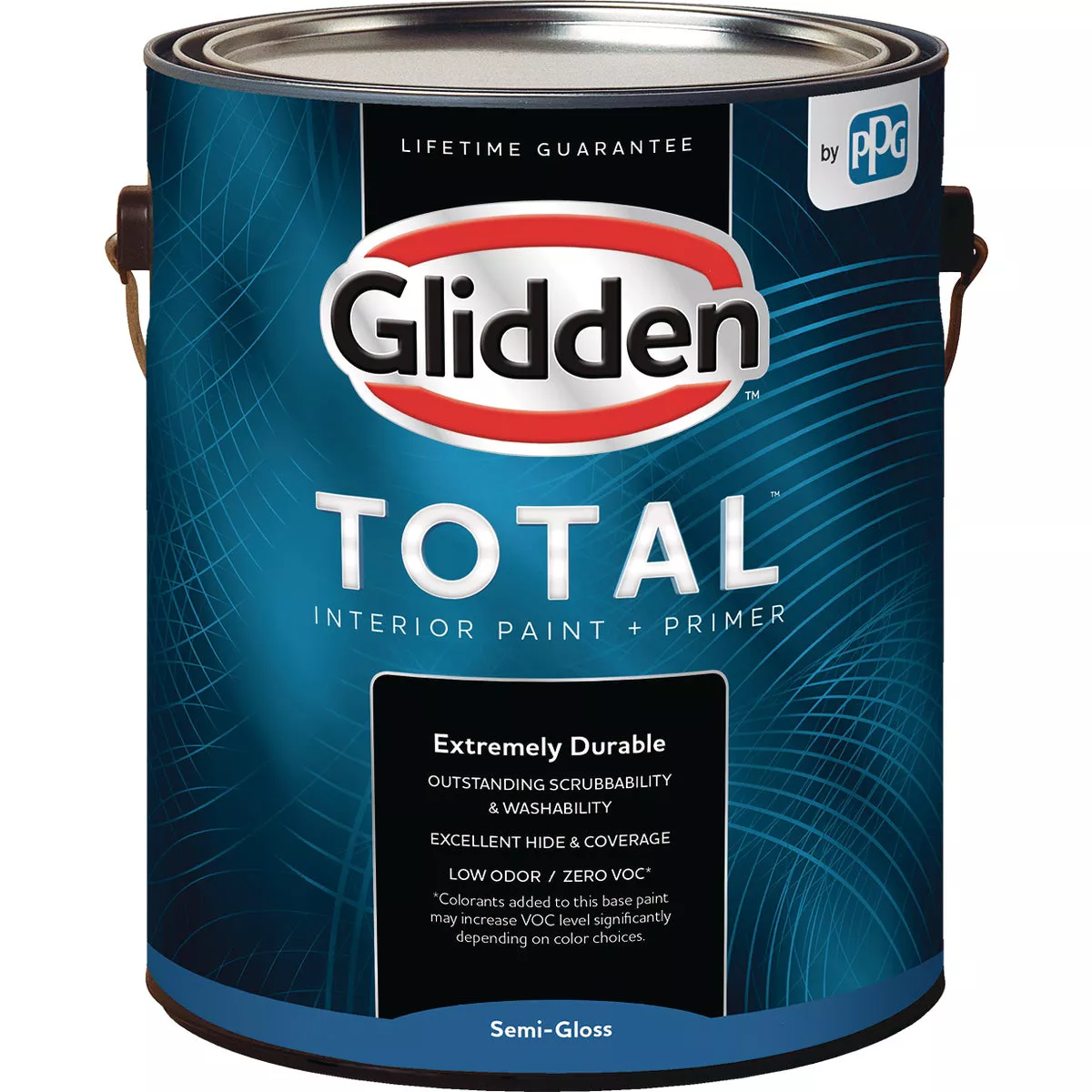 Glidden Total Interior Paint + Primer Semi-Gloss Ultra Deep Base 1 Gallon