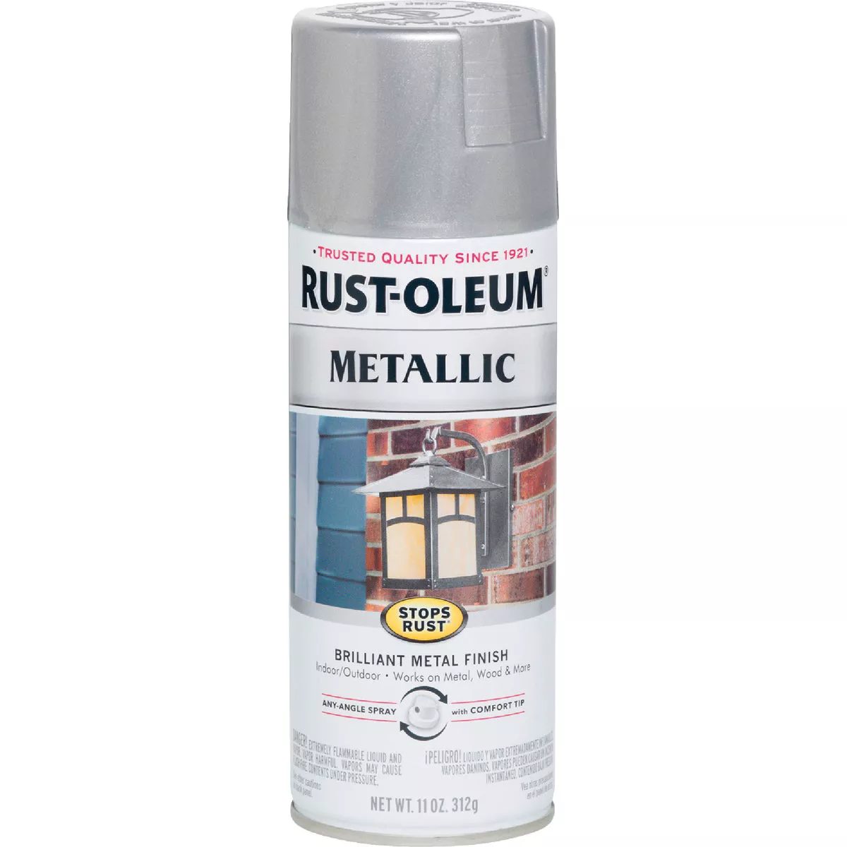 Rust-Oleum Stops Rust 11 Oz. Metallic Satin Spray Paint, Silver