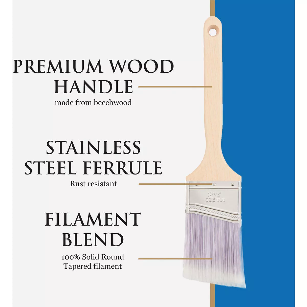 Linzer Pro Edge 4 In. Flat Wall Paint Brush - photo 3