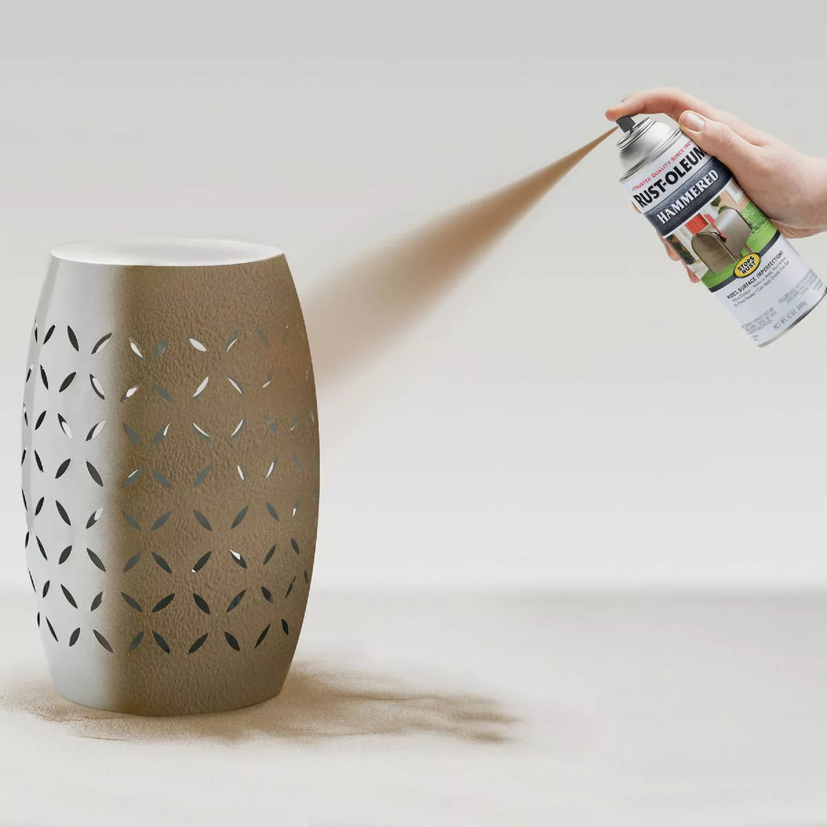 Rust-Oleum Stops Rust Gold Metallic 12 Oz. Hammered Finish Spray Paint - photo 5