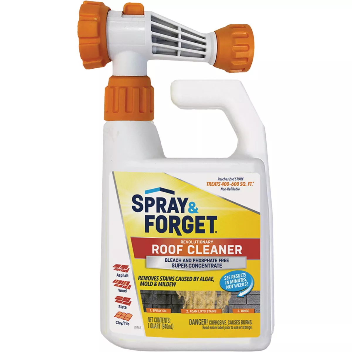 Spray & Forget 32 Oz. Revolutionary Roof Cleaner Hose End Super Concentrate