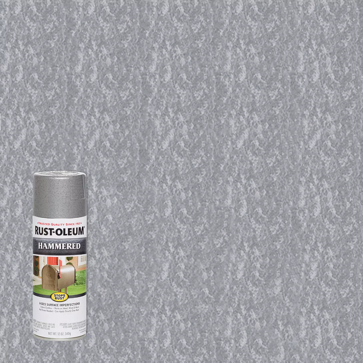 Rust-Oleum Stops Rust Silver Metallic 12 Oz. Hammered Finish Spray Paint