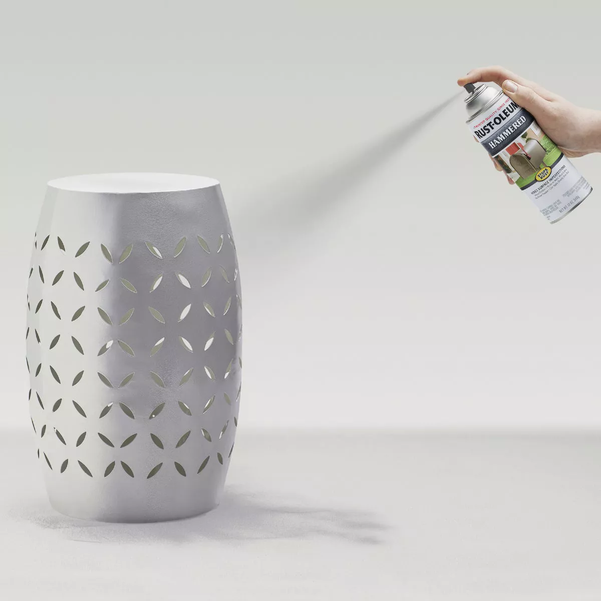 Rust-Oleum Stops Rust Silver Metallic 12 Oz. Hammered Finish Spray Paint - photo 5