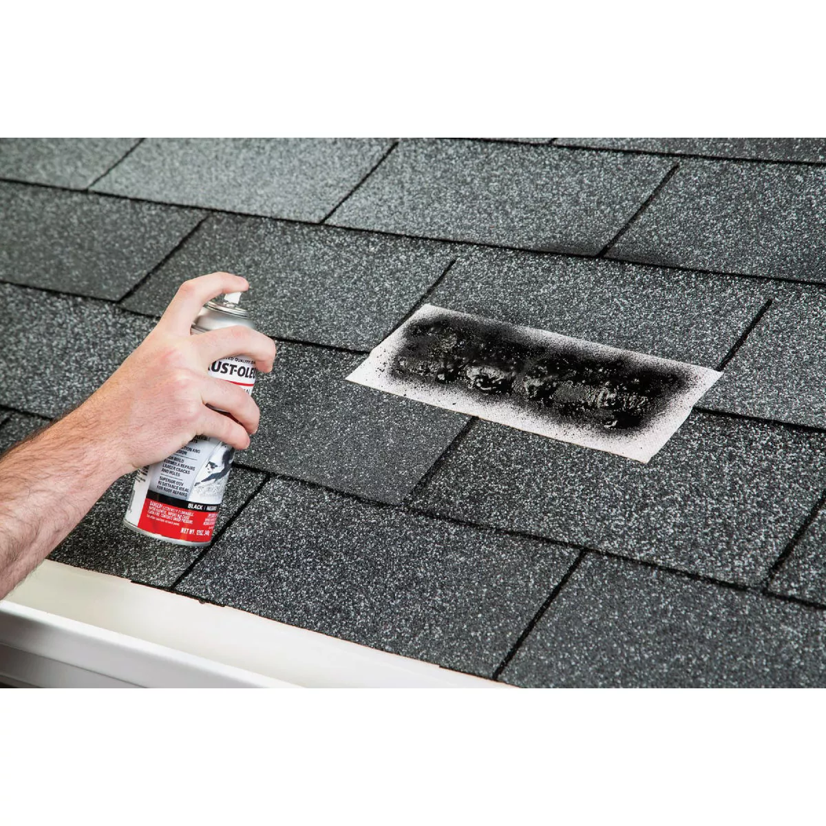 Rust-Oleum 13 Oz. Roofing Triple Thick Roof Patch & Sealer Black Spray - photo 4