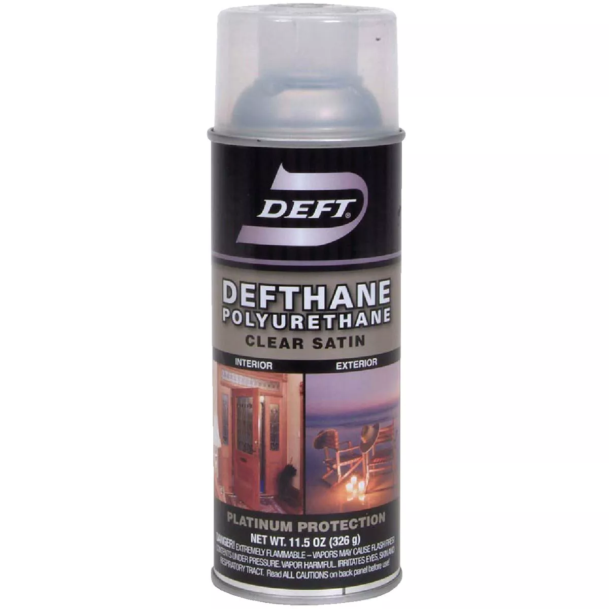 Deft Defthane Satin Clear Spray Polyurethane, 11.5 Oz.