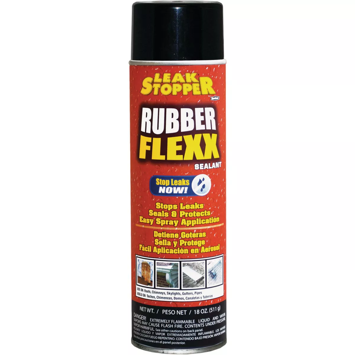 Black Jack Leak Stopper 18 Oz. Black Rubber Flexx Spray Sealant