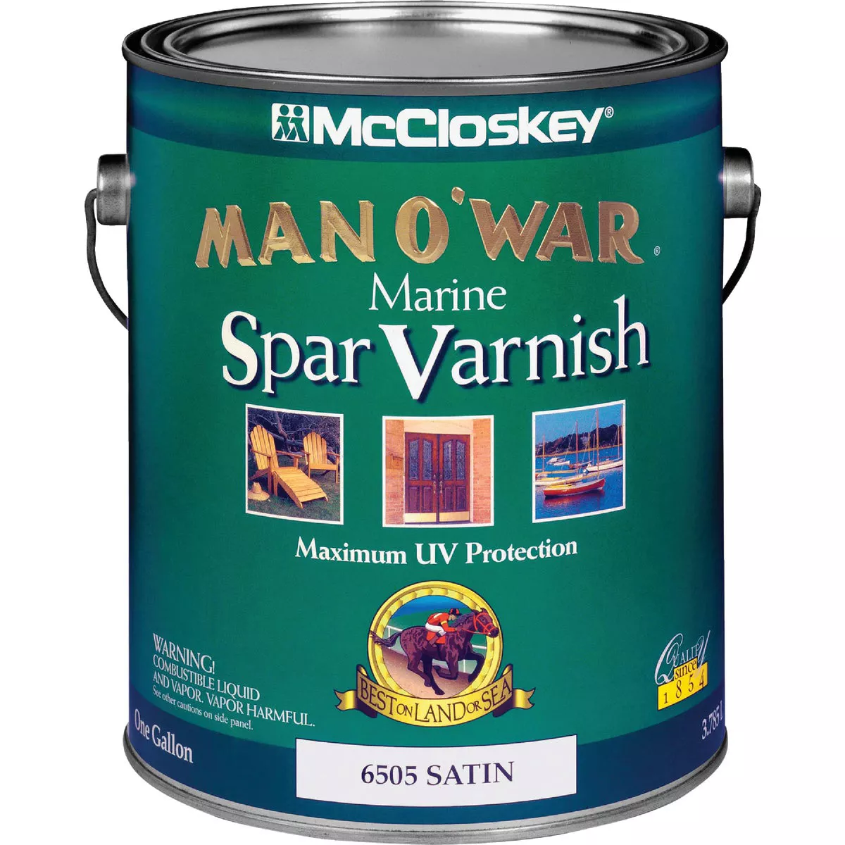 McCloskey Man O'War VOC Satin Spar Interior & Exterior Varnish, Gallon