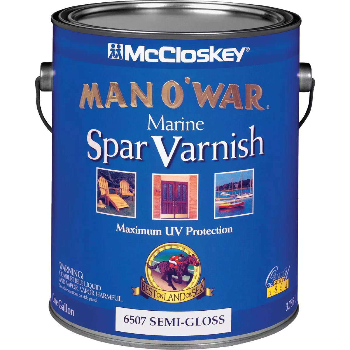 McCloskey Man O'War VOC Semi-Gloss Spar Interior & Exterior Varnish, Gallon