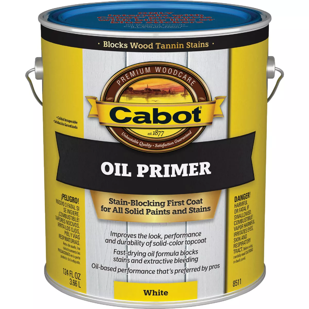 Cabot Oil Primer Low VOC, White Base, 1 Gal.