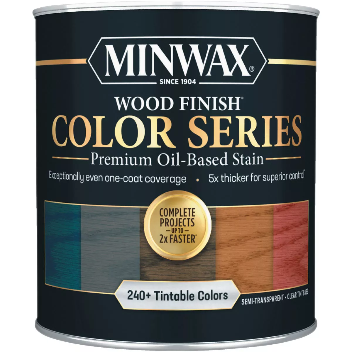 Minwax Wood Finish Color Series Oil-Based Stain, Clear Base, 1 Qt.
