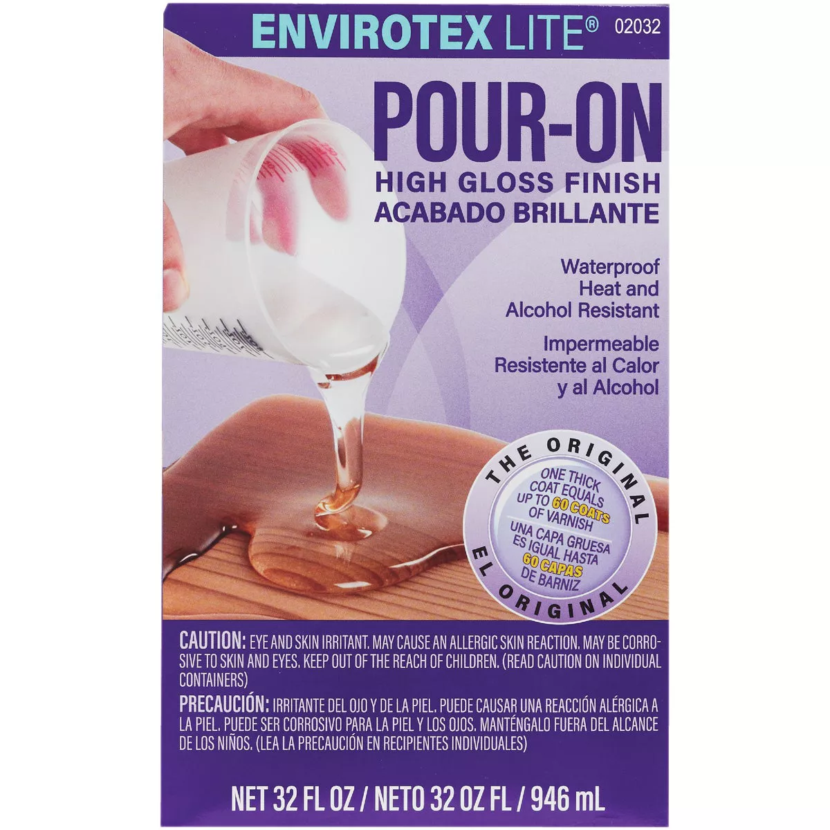 FAMOWOOD GLAZE COAT 16 Oz. High Gloss Pour On Finish - photo 2