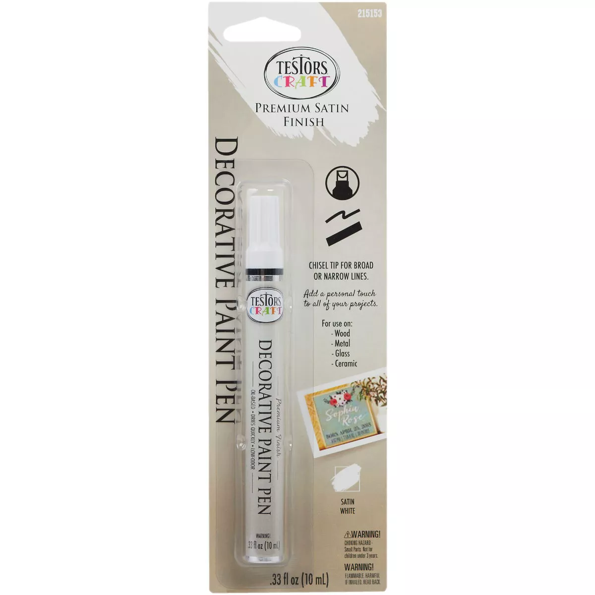 Testors Craft Satin White Decorative Paint Pen - photo 2