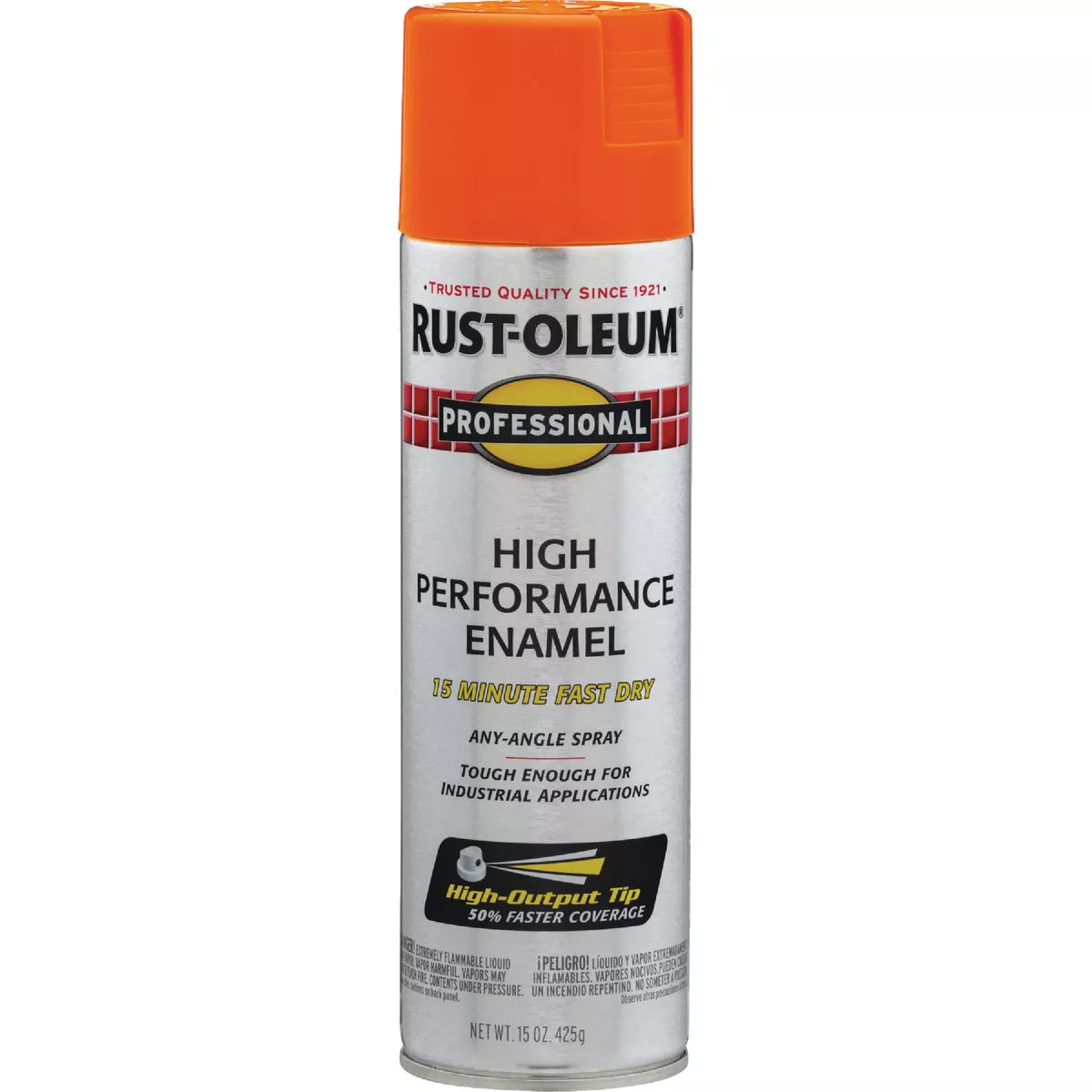 Rust-Oleum Professional 15 Oz. Gloss Industrial Enamel Spray Paint, Safety Orange - photo 2