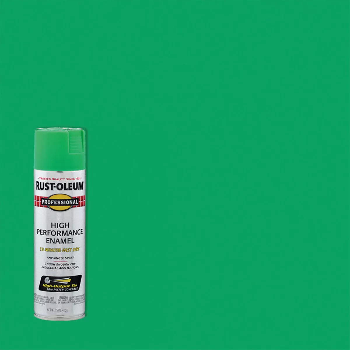 Rust-Oleum Professional 15 Oz. Gloss Industrial Enamel Spray Paint, Safety Green