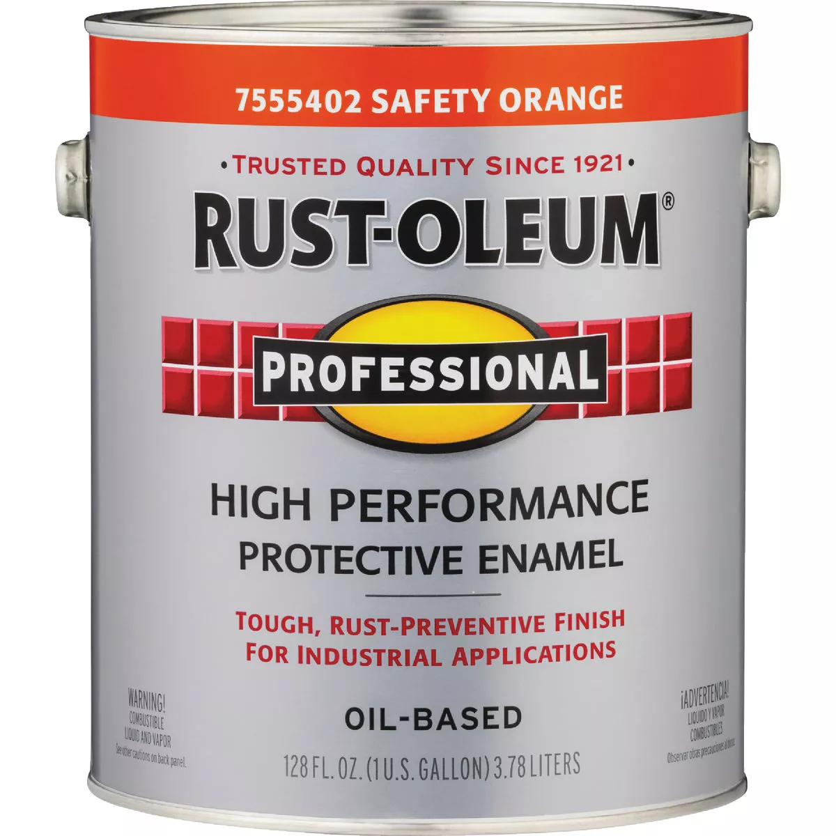 Rust-Oleum Professional DTM Industrial Enamel, Safety Orange, 1 Gal. - photo 2