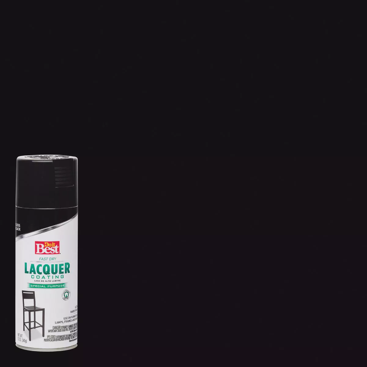 Do it Best 11 Oz. Black High Gloss Spray Lacquer