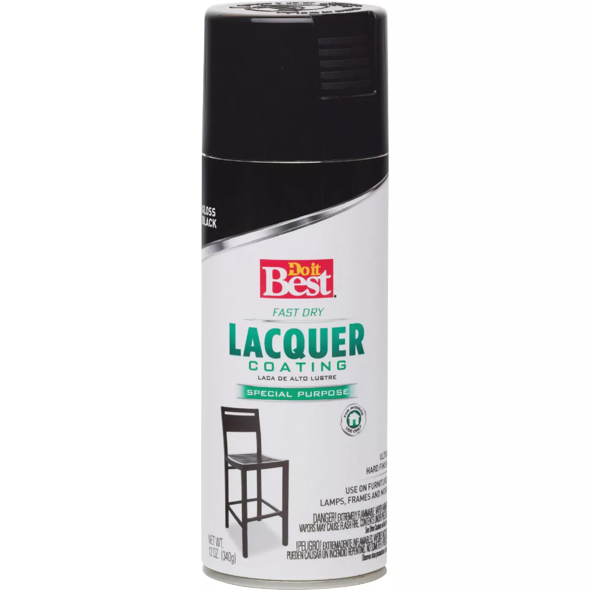 Do it Best 11 Oz. Black High Gloss Spray Lacquer - photo 2