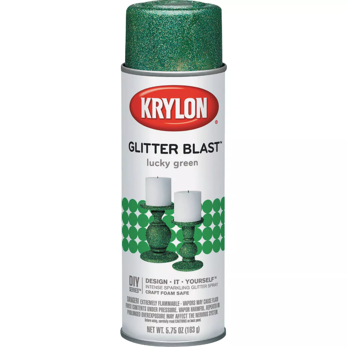 Krylon Glitter Blast 5.75 Oz. Lucky Green Spray Paint