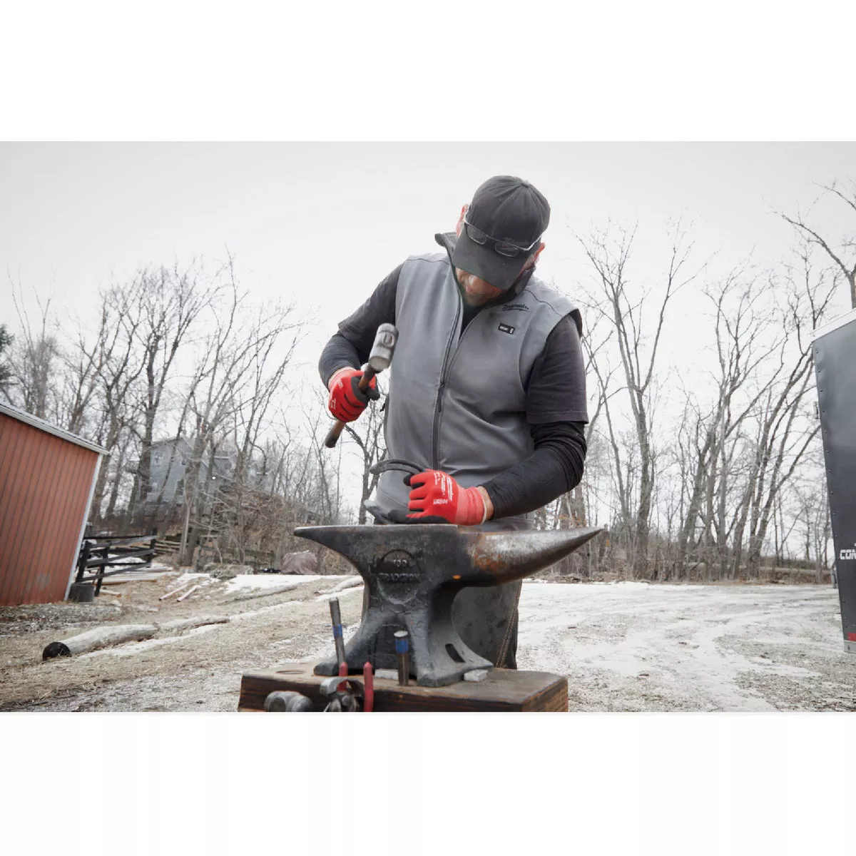 Milwaukee M12 TOUGHSHELL Men's Gray Cordless Heated Vest, L - photo 8