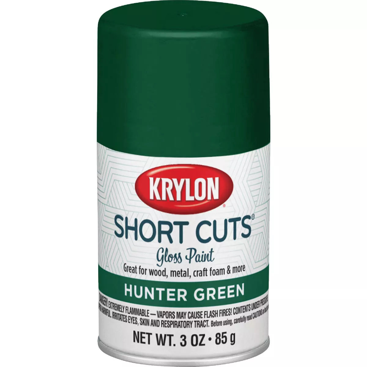 Krylon Short Cuts 3 Oz. High-Gloss Enamel Spray Paint, Hunter Green - photo 2