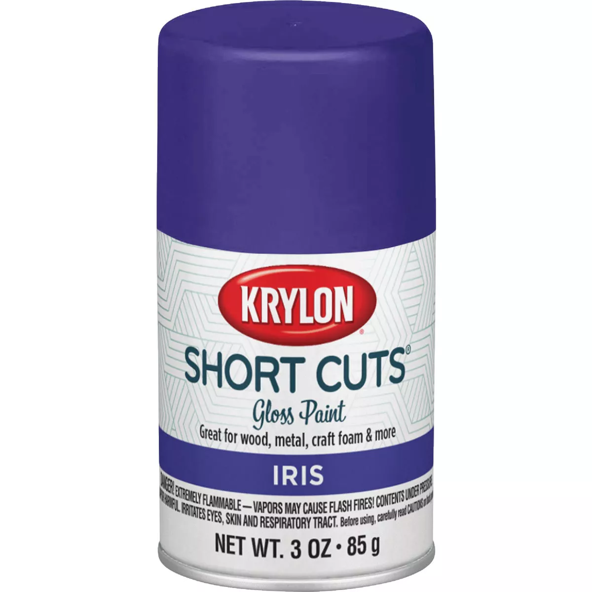 Krylon Short Cuts 3 Oz. High-Gloss Enamel Spray Paint, Iris - photo 2