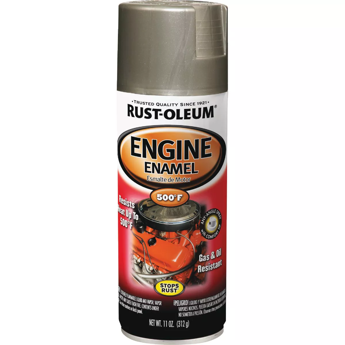 Rust-Oleum Stops Rust 12 Oz. Aluminum Gloss Engine Enamel Spray Paint - photo 2