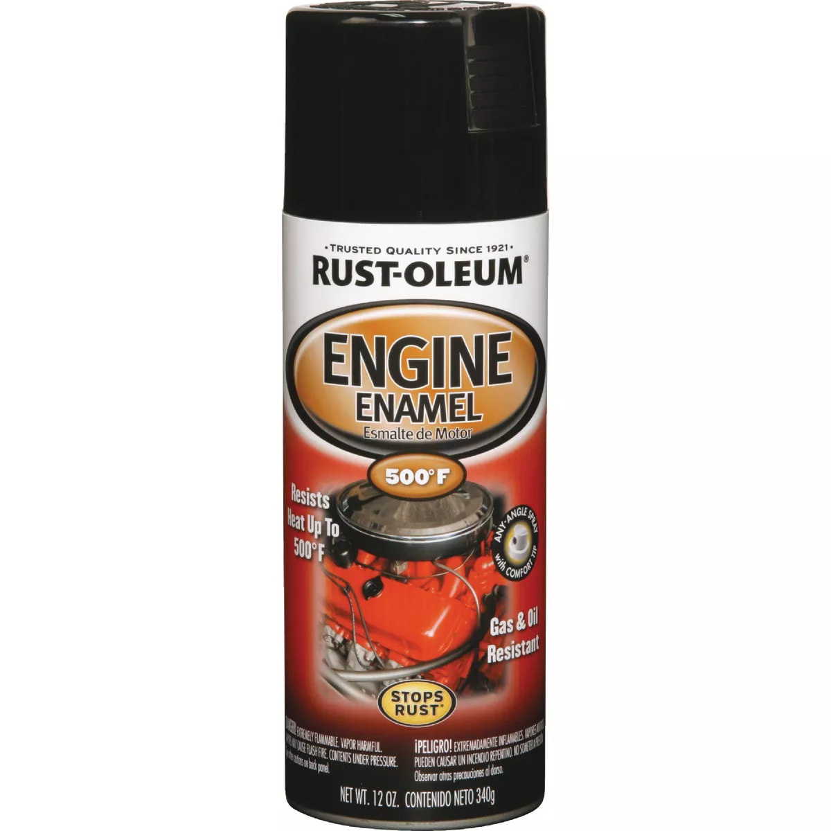 Rust-Oleum Stops Rust 12 Oz. Gloss Black Engine Enamel Spray Paint - photo 2