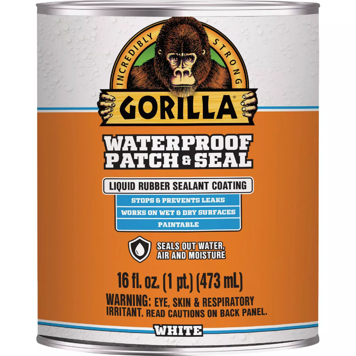 Gorilla 16 Oz. White Waterproof Patch & Seal Liquid