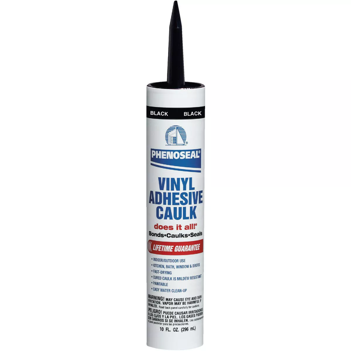 Phenoseal 10 Oz. Black Vinyl Adhesive Caulk