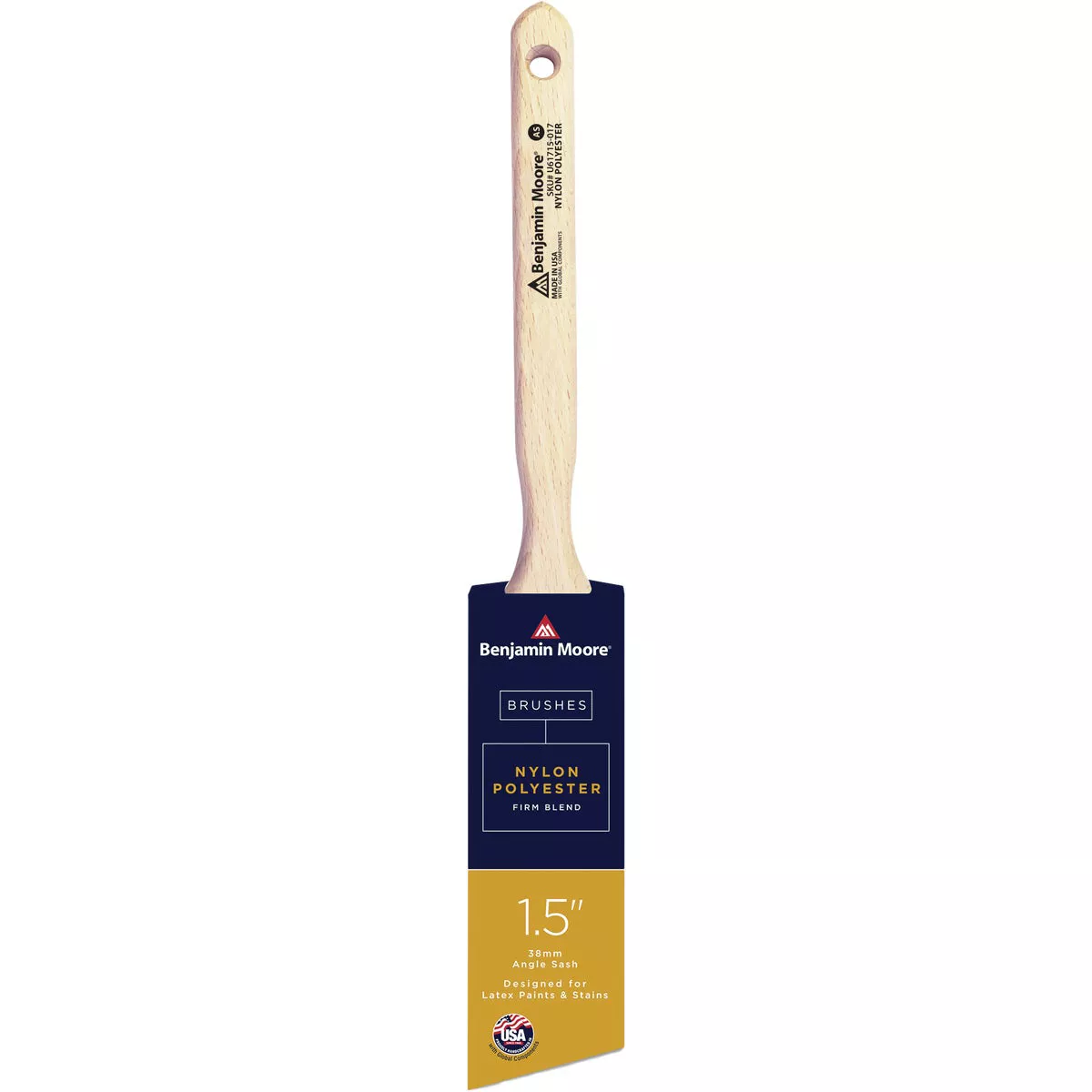 Benjamin Moore 1.5 In. Firm Nylon/Poly Angle Sash Brush - photo 2