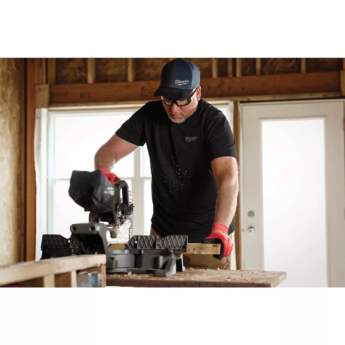 Milwaukee Large Black Short Sleeve Unisex Hybrid Work Shirt - photo 3