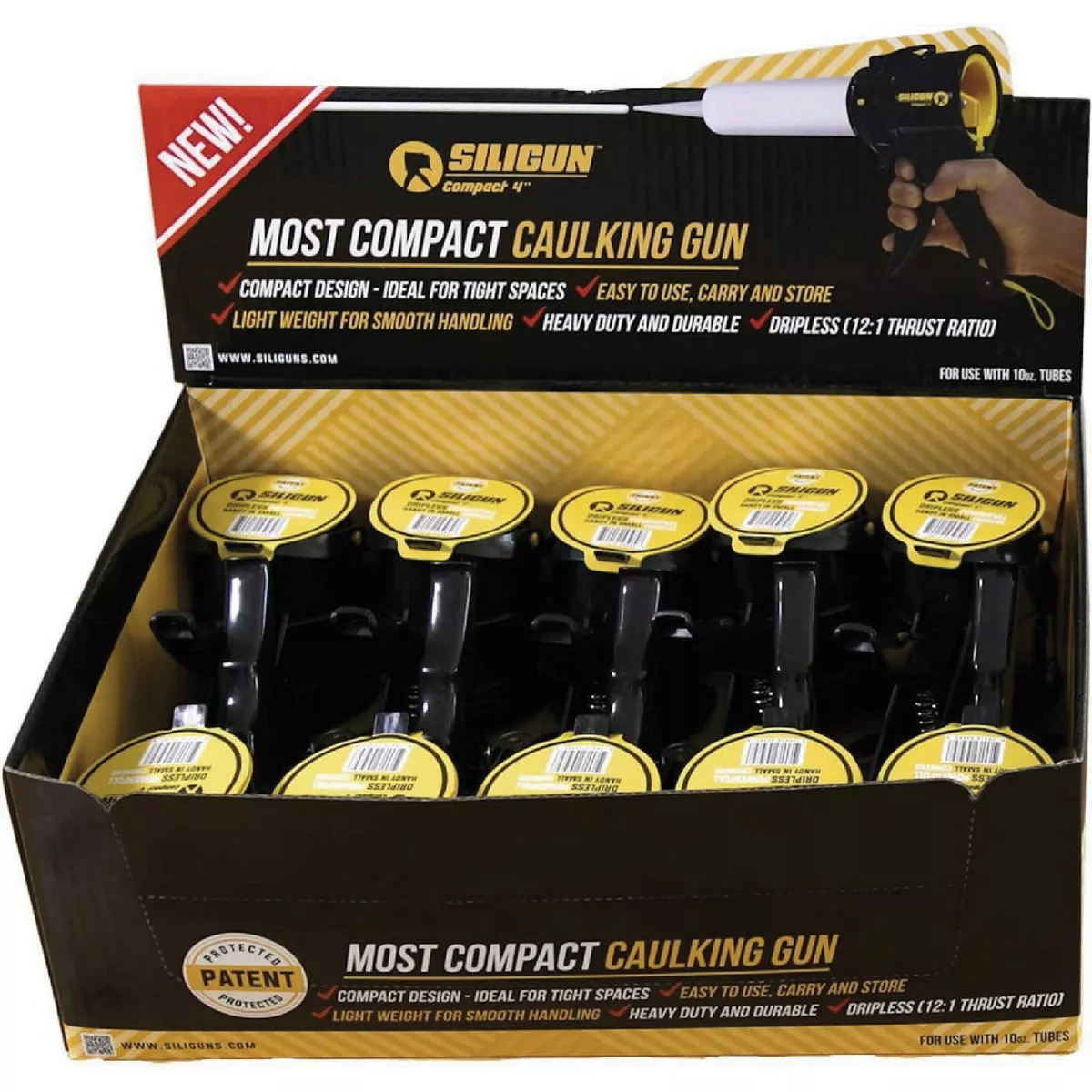 Siligun 10 Oz. Compact Caulk Gun - photo 2