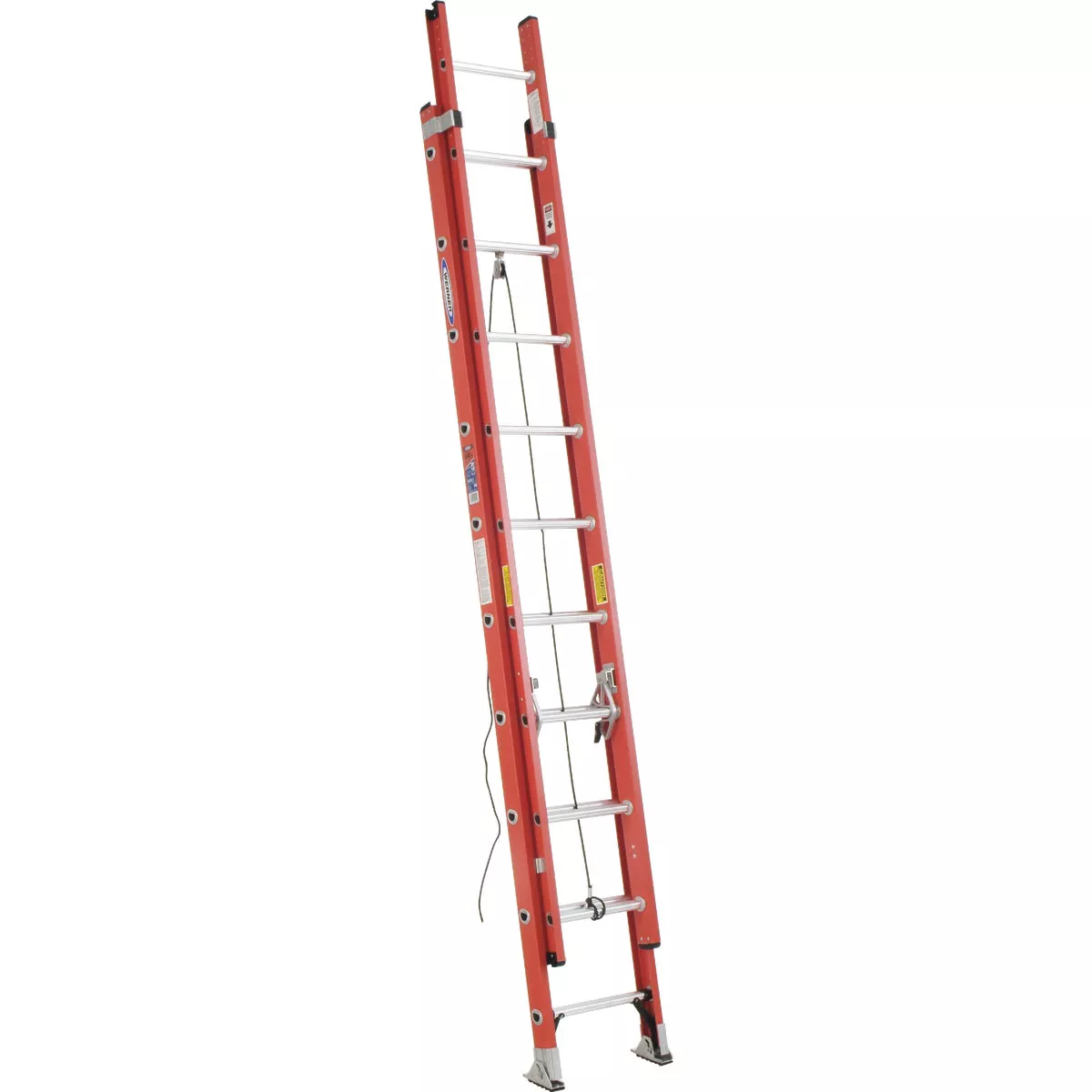 Werner 20 Ft. Fiberglass Extension Ladder with 300 Lb. Load Capacity Type IA Duty Rating