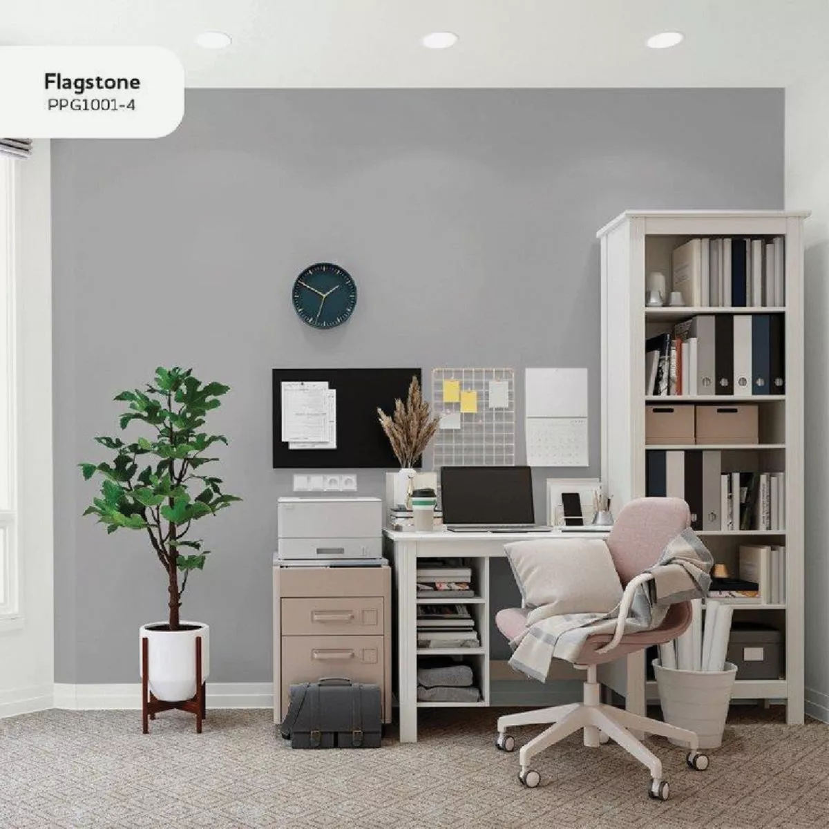 Glidden Spred Interior Paint + Primer Eggshell White Pastel Base Gallon - photo 6