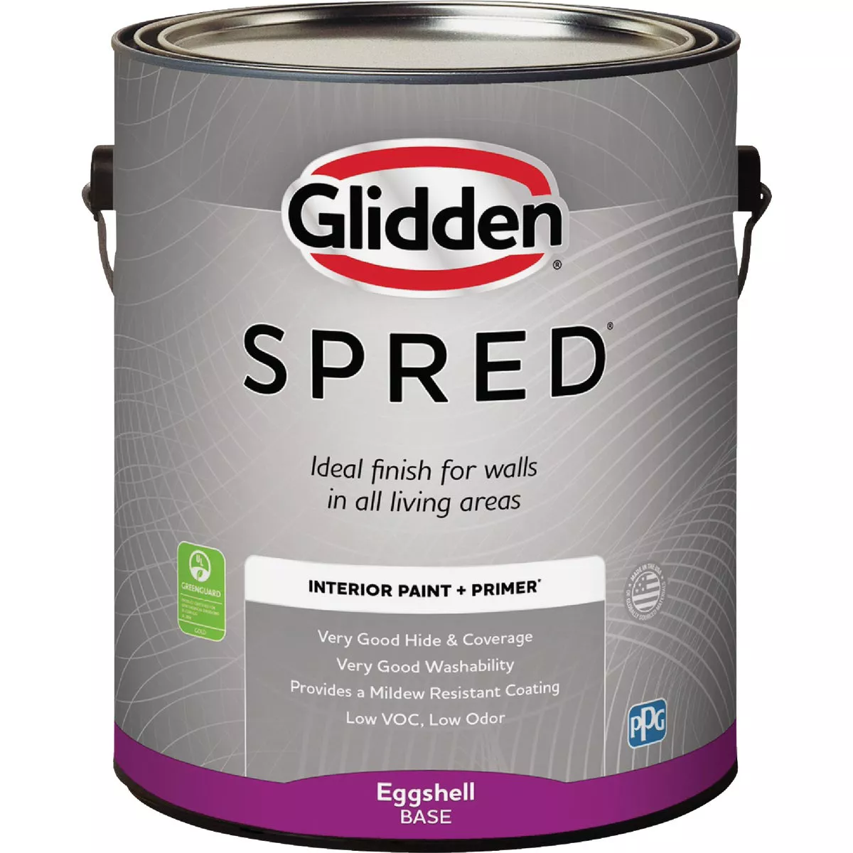 Glidden Spred Interior Paint + Primer Eggshell Midtone Base Gallon