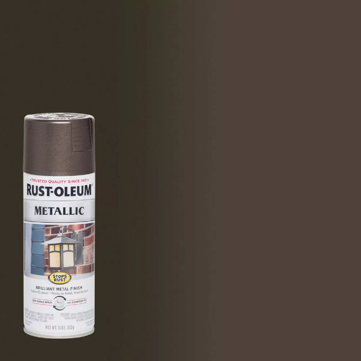 Rust-Oleum Stops Rust 11 Oz. Metallic Satin Spray Paint, Dark Bronze
