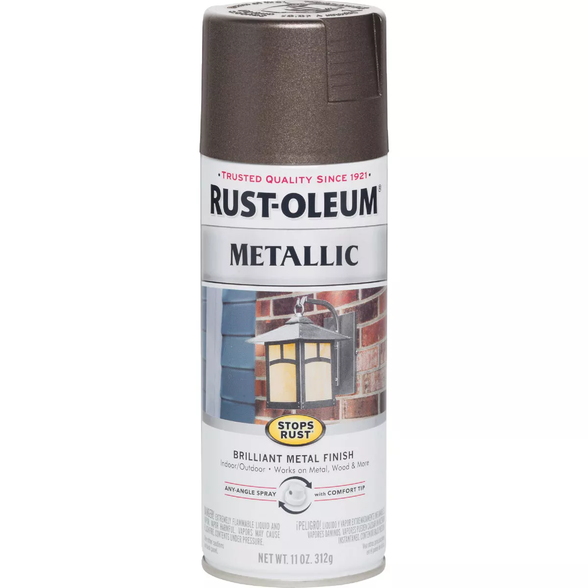 Rust-Oleum Stops Rust 11 Oz. Metallic Satin Spray Paint, Dark Bronze - photo 2