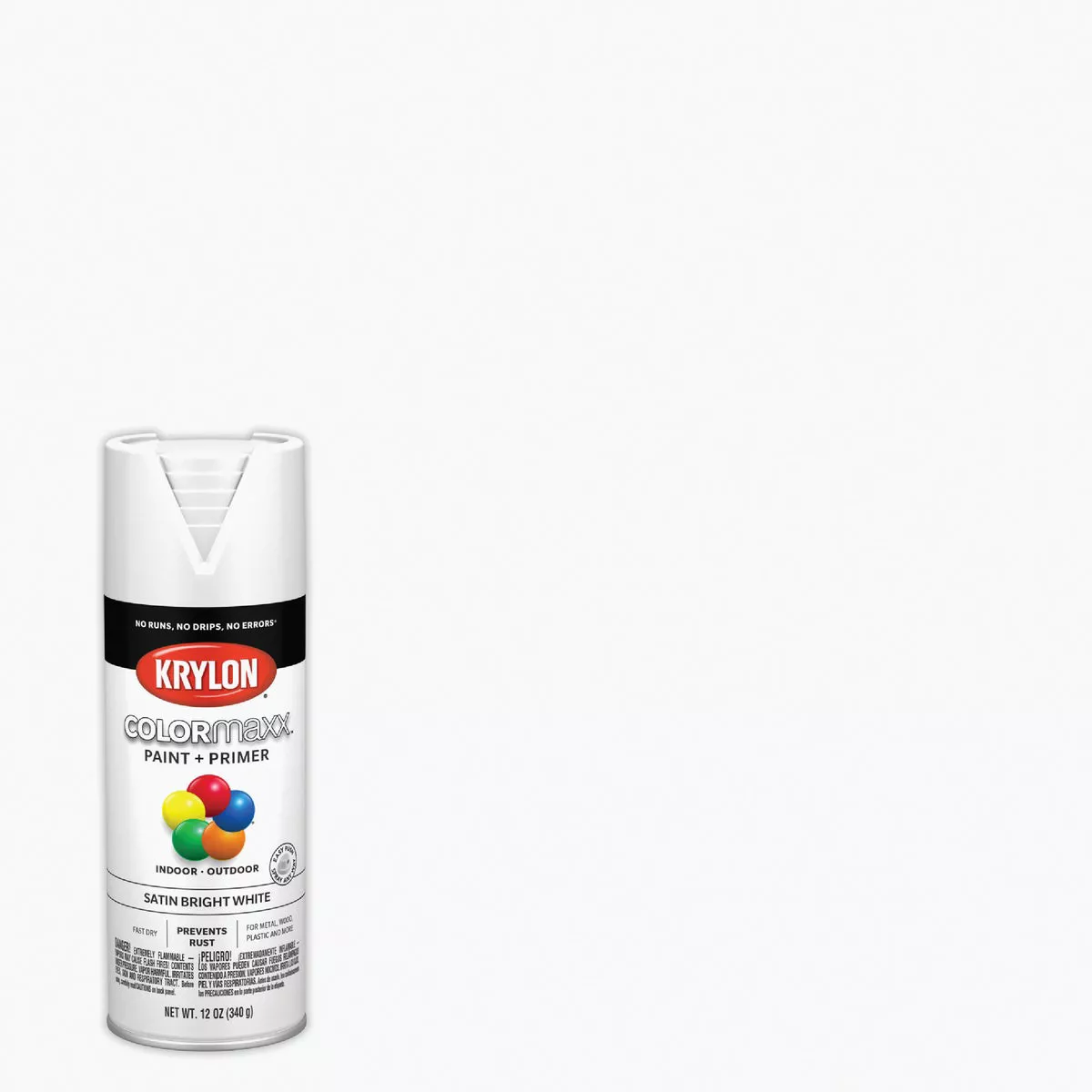 Krylon ColorMaxx12 Oz. Satin Spray Paint, Bright White - photo 7