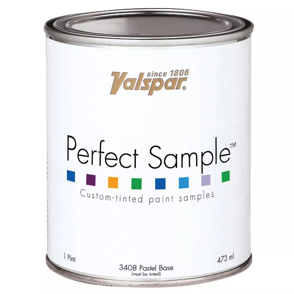 Valspar Perfect Sample 100% Acrylic Satin Interior Paint Sample, Pastel Base, 1 Pt.