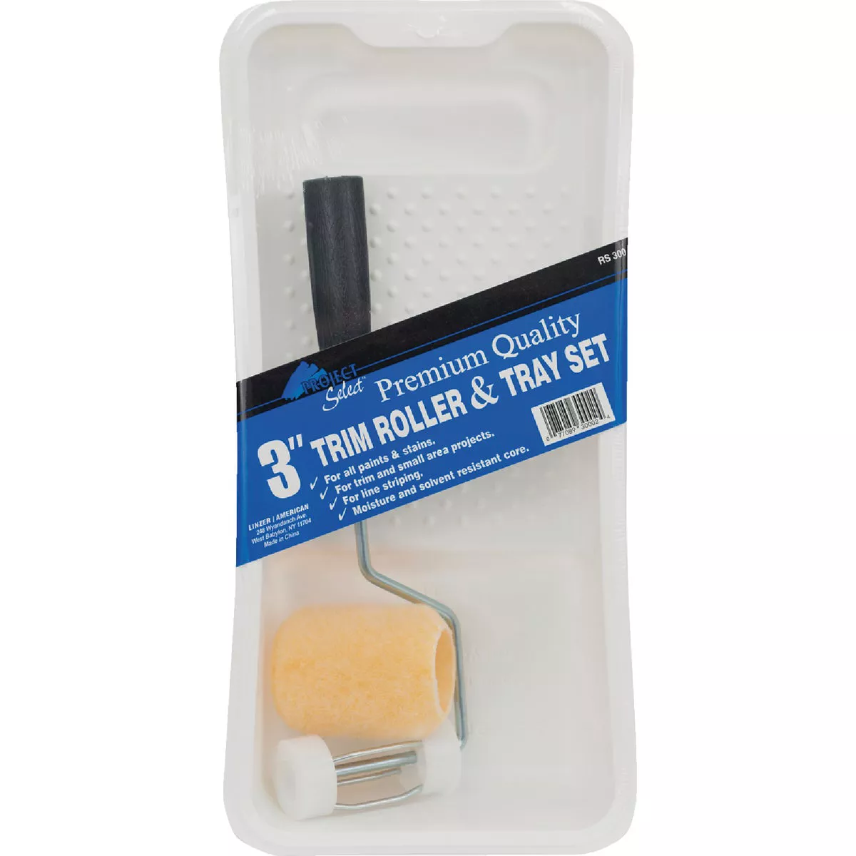 Linzer Project Select 3 In. x 3/8 In. Trim Roller Kit