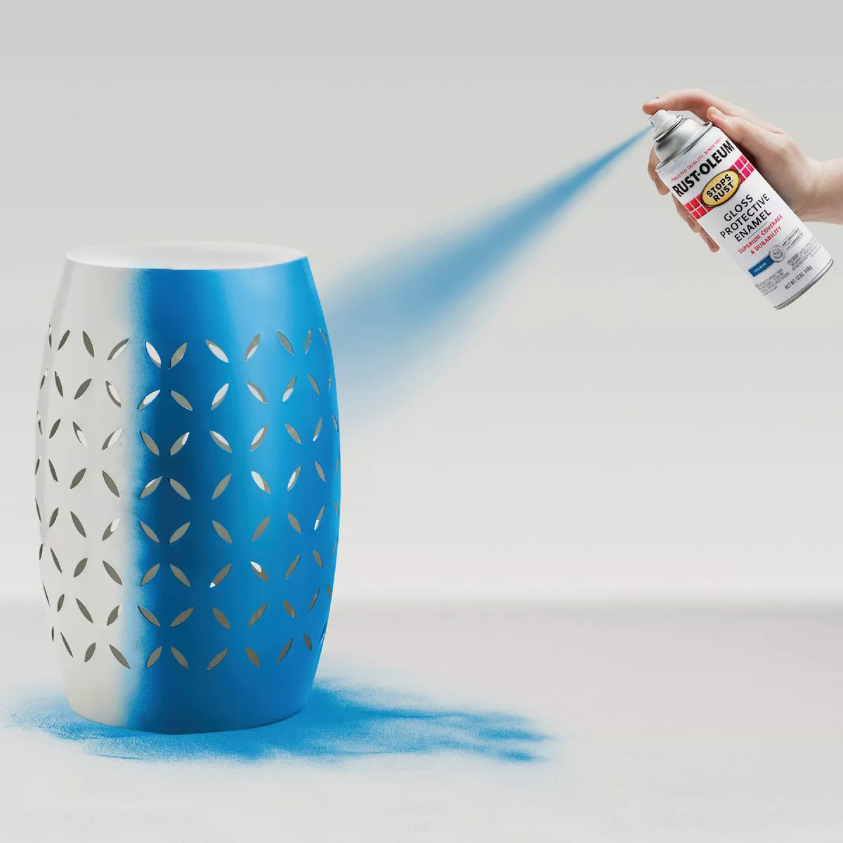 Rust-Oleum Stops Rust Sail Blue Gloss 12 Oz. Anti-Rust Spray Paint - photo 5