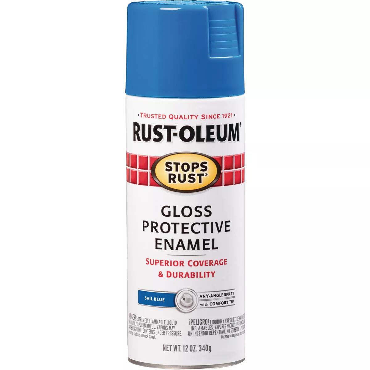 Rust-Oleum Stops Rust Sail Blue Gloss 12 Oz. Anti-Rust Spray Paint - photo 7