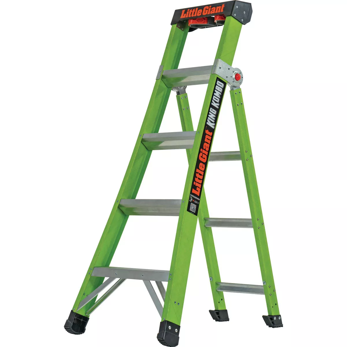 Little Giant King Kombo 6 Ft. To 10 Ft. 3-N-1 All Access Fiberglass Ladder With 375 Lb. Load Capacity Type 1AA Ladder Rating - photo 2