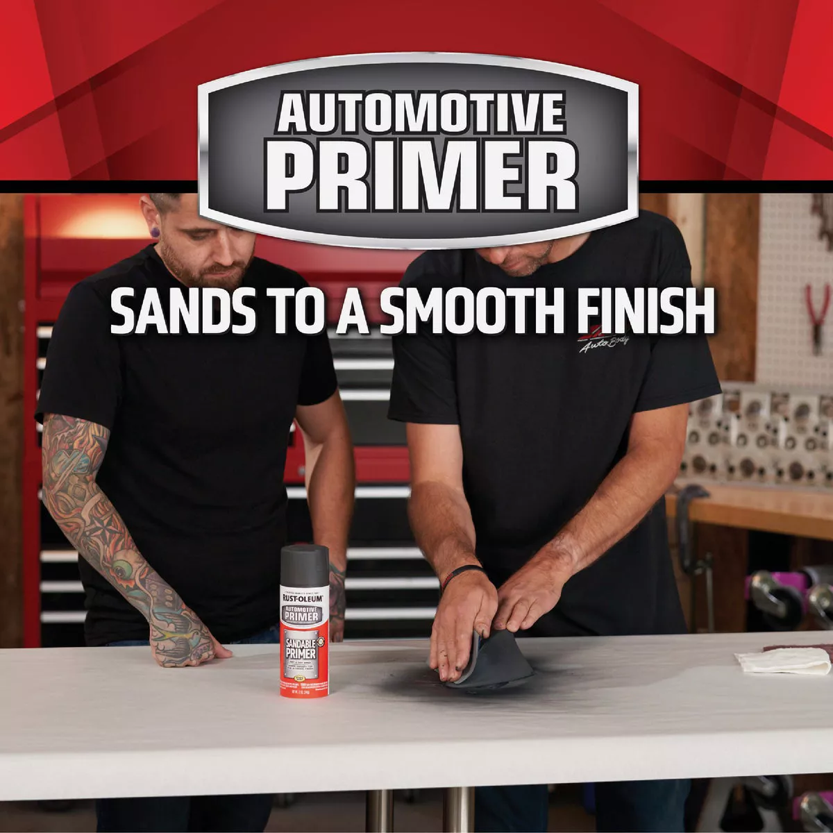 Rust-Oleum Automotive Sandable Primer Spray, 12 Oz., Black - photo 3
