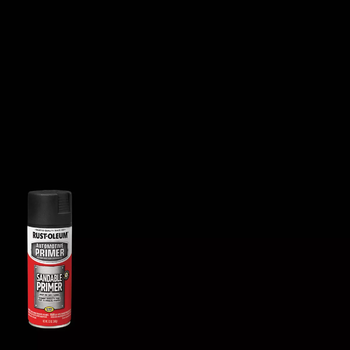 Rust-Oleum Automotive Sandable Primer Spray, 12 Oz., Black - photo 2